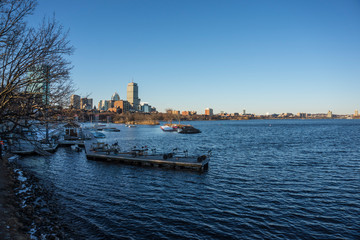 Boston seen from Charles river.