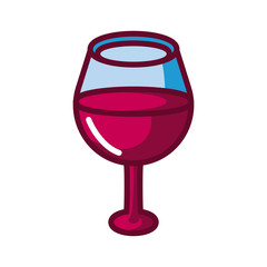 oversized wine glass icon, fill style icon