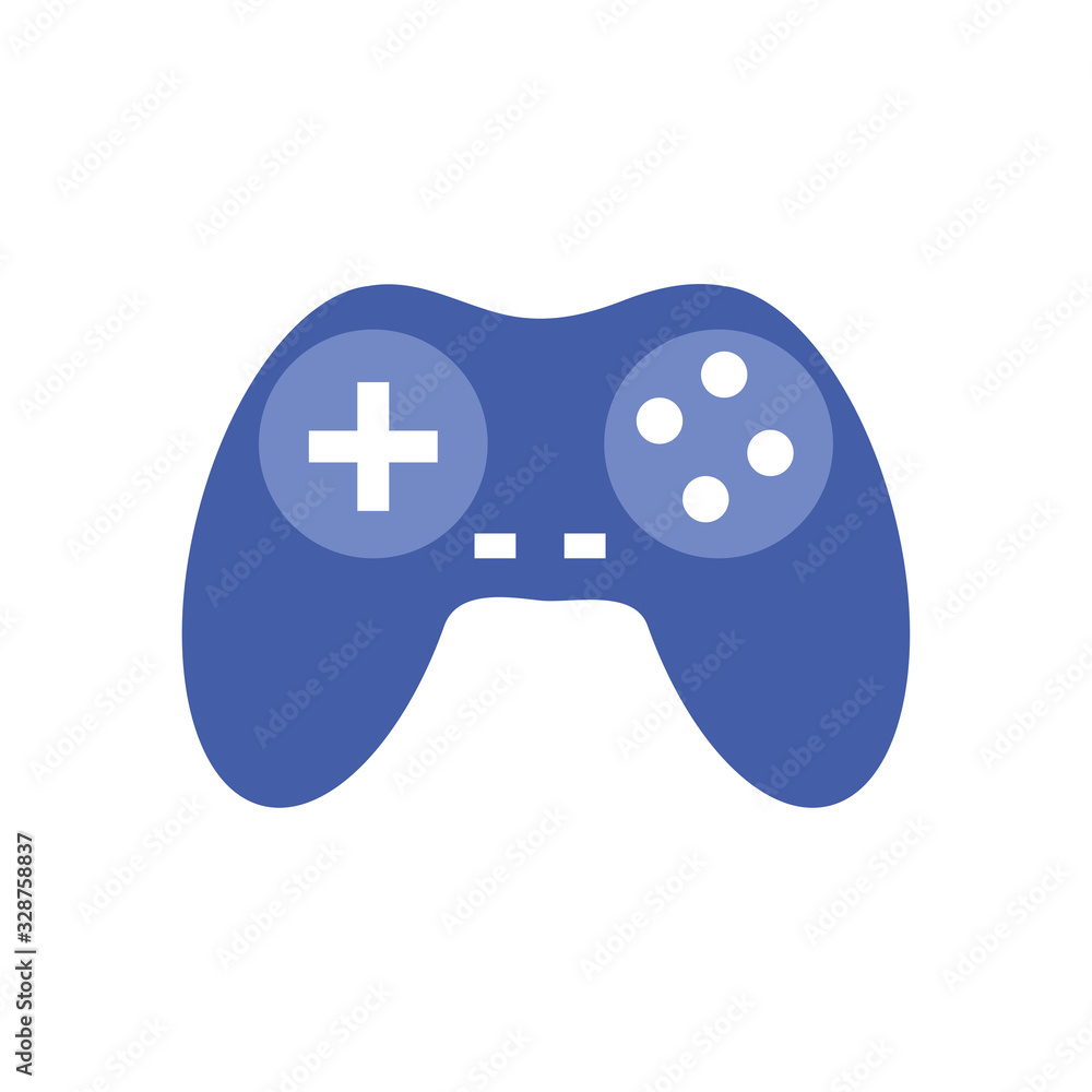 Poster isolated videogame control line style icon vector design