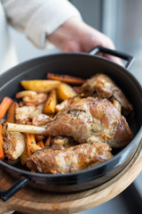 Lamb Shanks with Roasted Root Vegetables