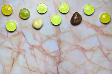 Marble with objects, relaxation environment, spa