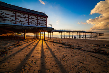 Saltburn Pier at Sunset