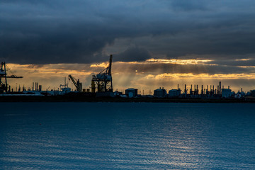 Sunrays over North Gare