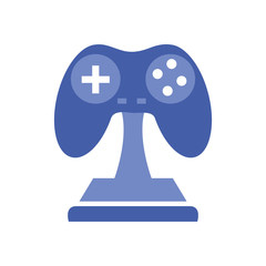 Isolated videogame control trophy line style icon vector design