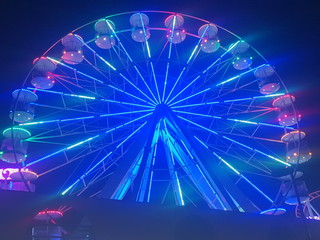 Ferris wheel at night