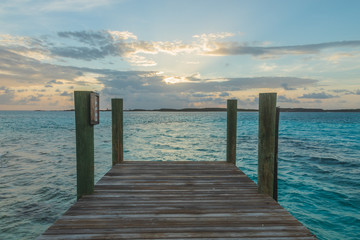 Fototapeta premium pier at sunrise