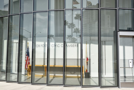 LONG BEACH, CALIFORNIA - 06 MAR 2020: Bob Foster Civic Chambers At The Long Beach Civic Center.