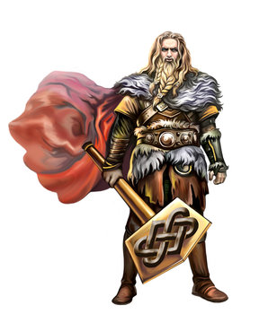 Thor-God of War Ragnarok by Samji_illustrator for Fireart Studio on Dribbble