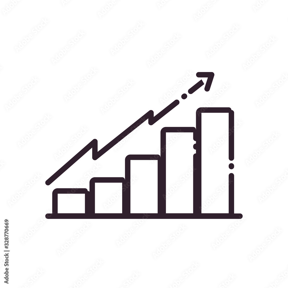 Poster Isolated workflow line style icon vector design