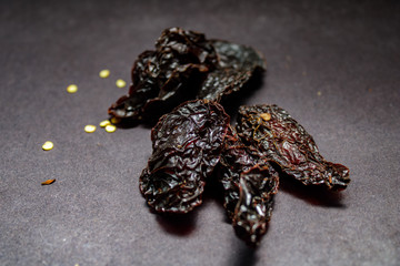 Mexican black chili for spicy sauce