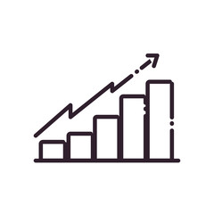 Isolated workflow line style icon vector design