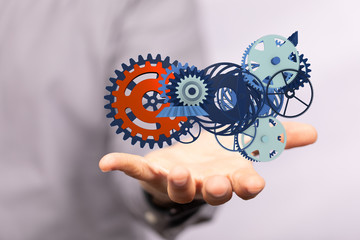 gear Technology setting concept background.