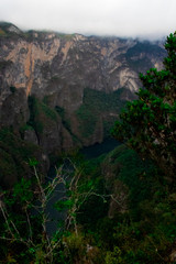 Beautiful landscape view of the Sumidero Canyon at Chiapas, Mexico
