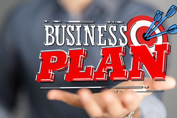 Dart arrow on target dartboard, Business success concept..