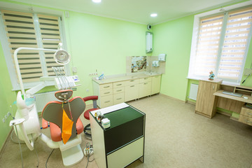 Bright dental office without patients