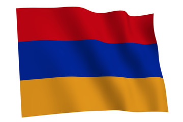 Armenia flag waving
