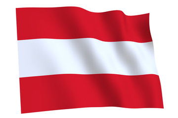Austria flag waving