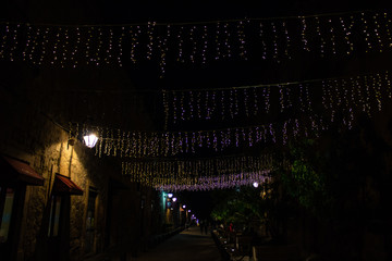 Lights of Christmas at Morelia, Michoacan, Mexico