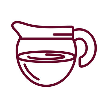 recommend clip art: coffee pot icon, line style design
