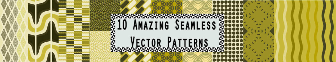10 Amazing Seamless Vector Patterns Lemon Tart