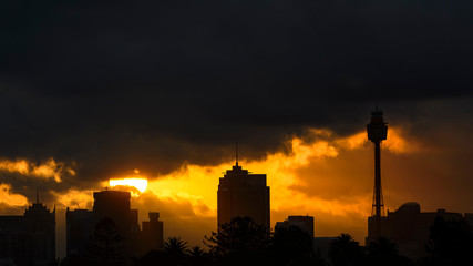 Sydney Harbour at sunset, Sydney Australia