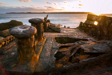 Shipwreck at sunset, Sydney Australia