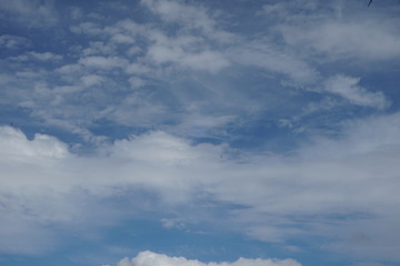 blue sky with clouds