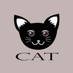  illustration of flat design cat