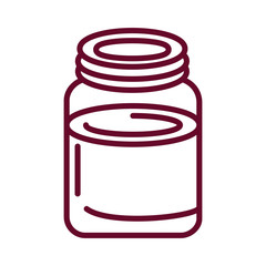 milk bottle icon, line style icon