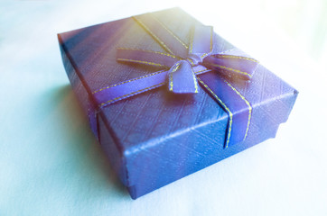 Colorful gift boxes with a bow