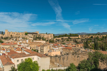 Fototapeta na wymiar View of the Saint John Castle or La Suda of Tortosa, Catalonia, Tarragona, Spain.