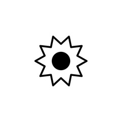 Vector illustration, sun icon design