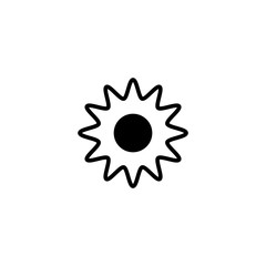 Vector illustration, sun icon design