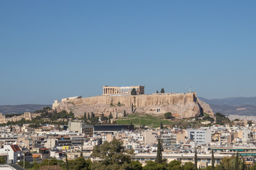 Obraz premium Cityscape of parthenon in athens, greece