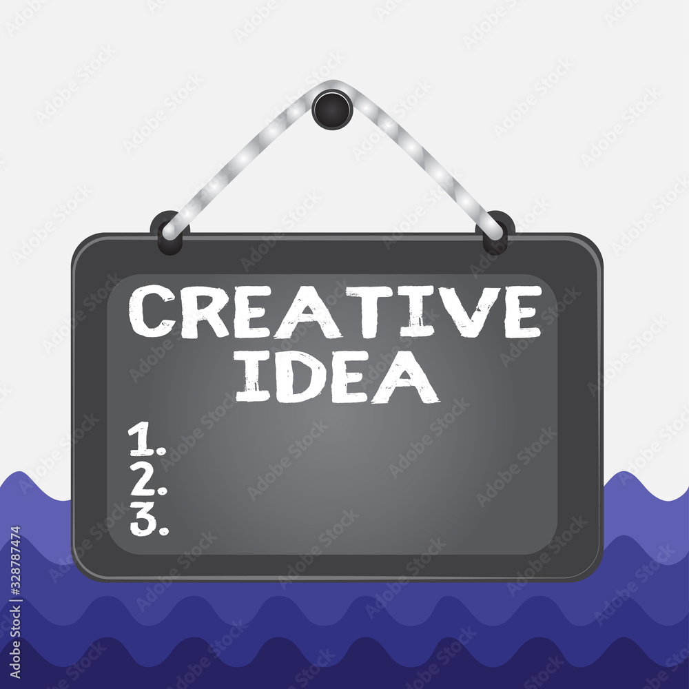 Poster conceptual hand writing showing creative idea. concept meaning the overarching concept that captures