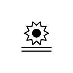 Vector illustration, sunset icon design