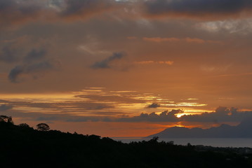crépuscule sur Moorea polynesie française
