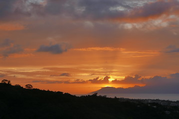 crépuscule sur Moorea polynesie française