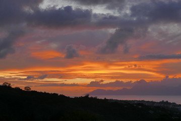 crépuscule sur Moorea polynesie française