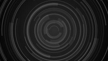 Circle black gray technology Hi-tech  dark background. Abstract graphic digital future concept design.