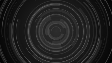 Circle black gray technology Hi-tech  dark background. Abstract graphic digital future concept design.