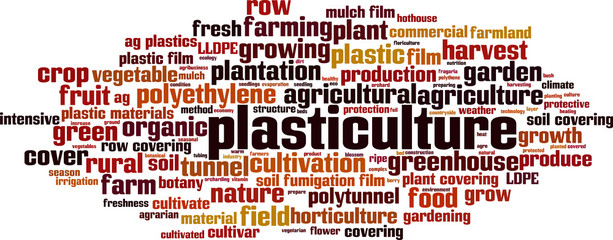 Plasticulture word cloud