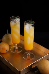 Pear Sparkler - Fall Drinks