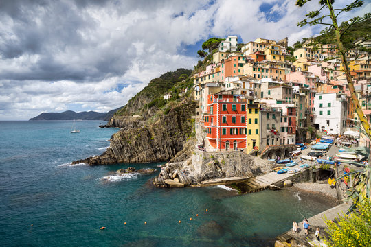 Riomaggiore Is A Village In The Province Of La Spezia