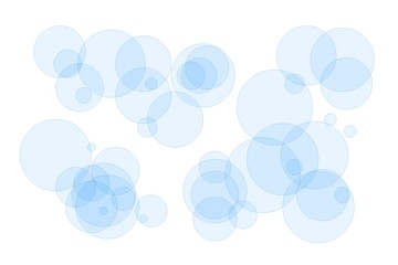 Abstract blue circles illustration background