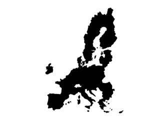 map of europe silhouette brexit 