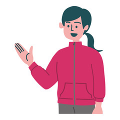 ジャージ　女性　スポーツウェア　説明 