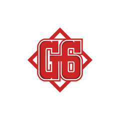 Letter G6 Rectangular Abstract Creative Modern Icon Logo Design Template Element Vector