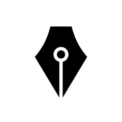 Fountain pen icon vector in trendy flat style design. Vector illustration