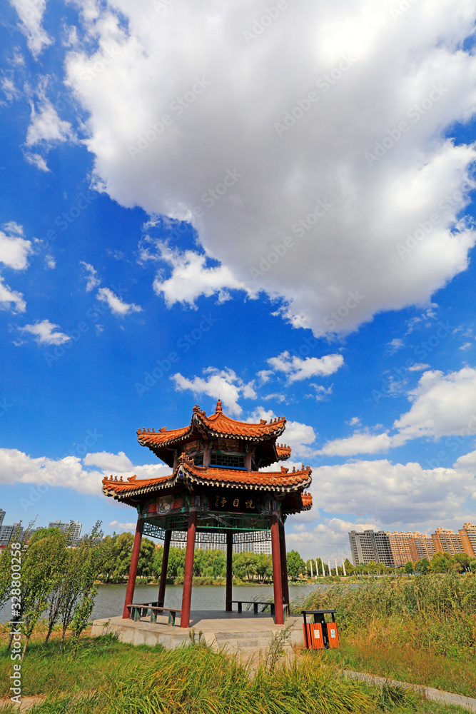 Poster Chinese Classical Architectural Scenery, China